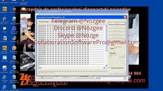 VAG K+CAN Commander Odczyt Przebiegu I Kod PIN Z Licznika VDO I Silnika EDC15x 1 9TDI  DOWNLOAD 202