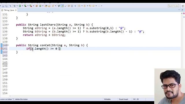 23 Codingbat | String 1 | conCat | Java coding practice | UiBrains | by Naveen Saggam смотреть онлайн