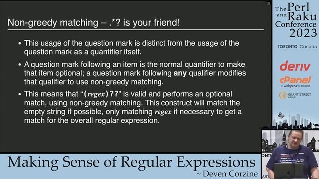 Making Sense of Regular Expressions - Deven Corzine - TPRC 2023 смотреть онлайн