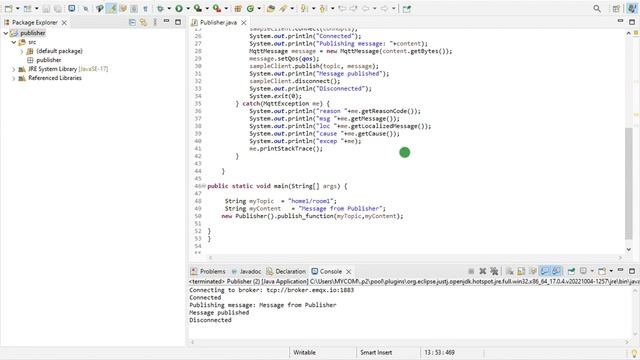 publish and subscribe mqtt project in java بالعربي смотреть онлайн