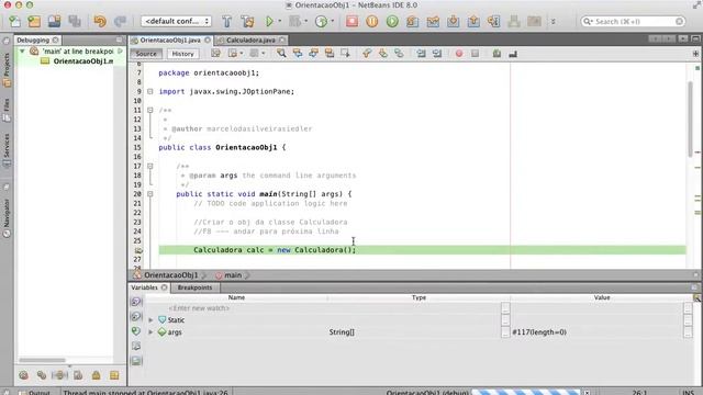 Depurar projeto - NetBeans + Java смотреть онлайн