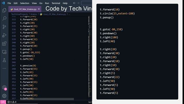 Kratos [ God Of War ] || Coded In Python || Turtle Library смотреть онлайн