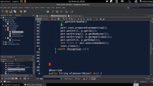 MVC con JSP bajo patron de diseño DAO (Data Acces Object) 1 de 2 смотреть онлайн