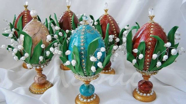 Готовимся к Пасхе. Пасхальные яйца из бисера. Часть 1 смотреть онлайн