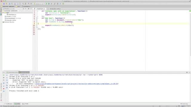 testacular with WebStorm Integration смотреть онлайн
