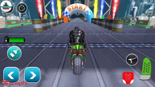 New Robot Bike Stunt Game: Bike Race 2020, Android Gameplay, Walkthrough, iOS, Green Bike Racing, # смотреть онлайн