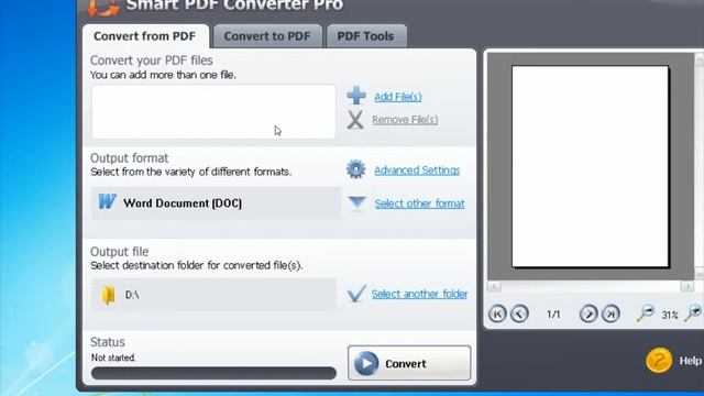 Перевод .PDF в .DOC (Word) с программой SmarPDFconverterPRO5.1.0.369 смотреть онлайн