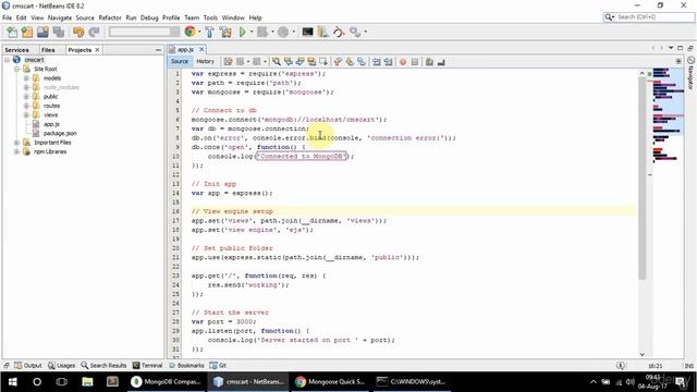 Node Express Project connecting to mongodb смотреть онлайн