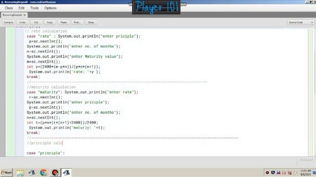 #class9th #9icse #student Java source code for calculating reccuring deposit account variables смотреть онлайн