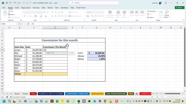 9.Excel IF Function смотреть онлайн