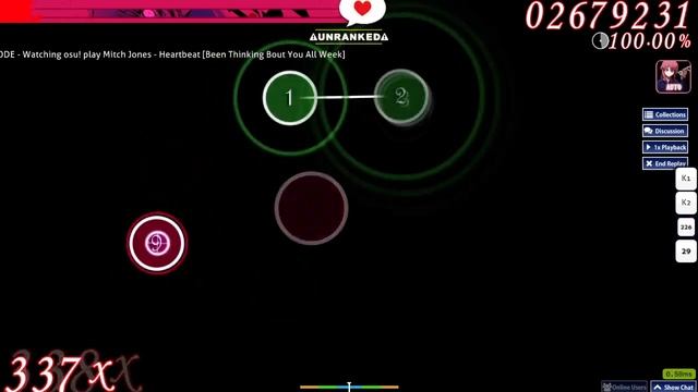 Mitch Jones - Heartbeat (Osu! Beatmap) [Completed]