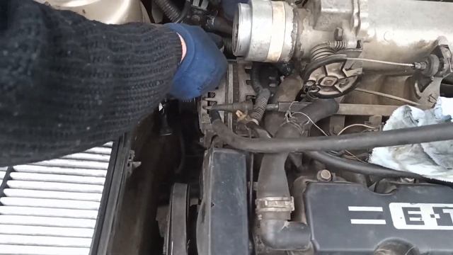 Снятие генератора Ланос 1.5