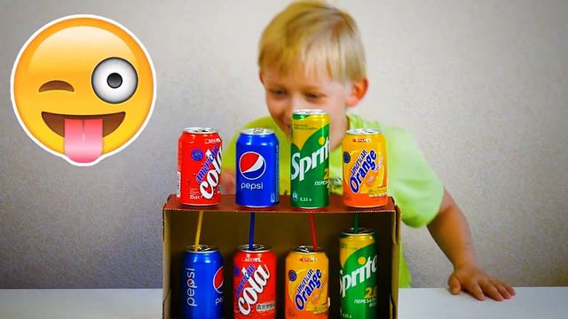 Угадай напиток челлендж /Женя и мама угадывают напиток /Игра угадай напиток на вкус смотреть онлайн