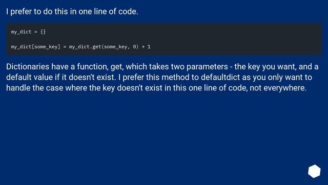 Check if a given key already exists in a dictionary and increment it смотреть онлайн