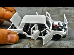 Моделька ВАЗ 2107 СЕМЕРКА открывается все! Про машинки.