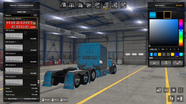 American Truck Simulator Viper 2 Peterbilt 389 смотреть онлайн