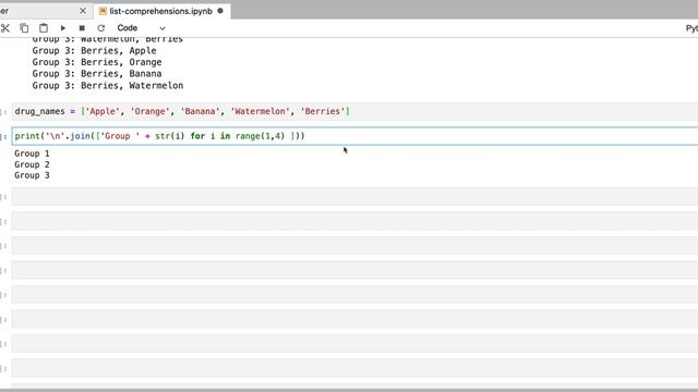 Python for Academics: Creating permutations text with list comprehensions смотреть онлайн