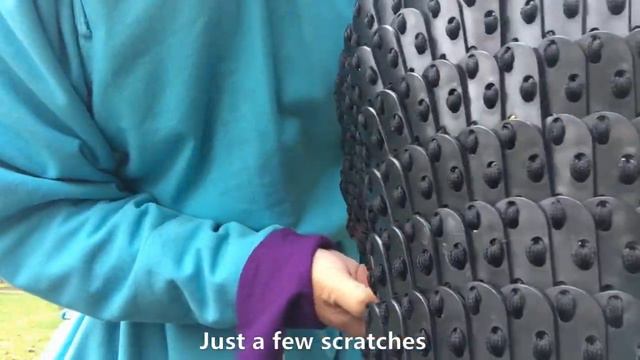 Weapon Test on the Lamellar Armor made of Polycarbonate Plates смотреть онлайн