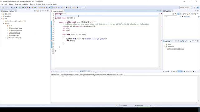 Java'da Kullanıcının Yazdığı En Büyük (MAX) ve En Küçük (MIN) Sayıyı Bulmak | Java Dersleri #6 смотреть онлайн