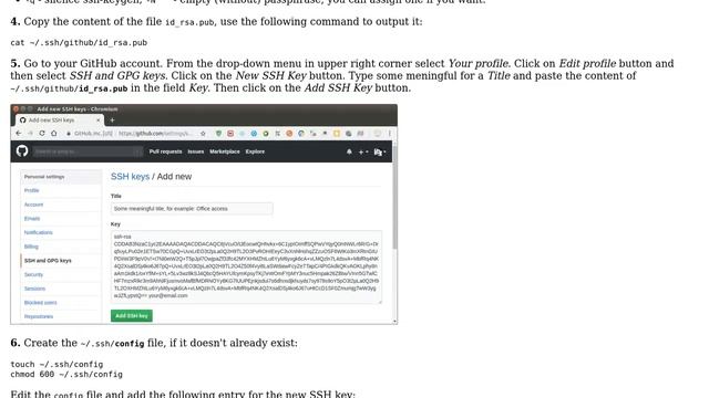 Ubuntu: How do I setup SSH key based authentication for GitHub by using ~/.ssh/config file? смотреть онлайн