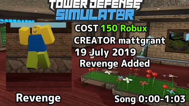 Revenge Full Song | Roblox Tower Defense Simulator смотреть онлайн