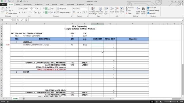 Simplified Detailed Unit Price Analysis-Step-by-Step Derivation of Unit Rate смотреть онлайн