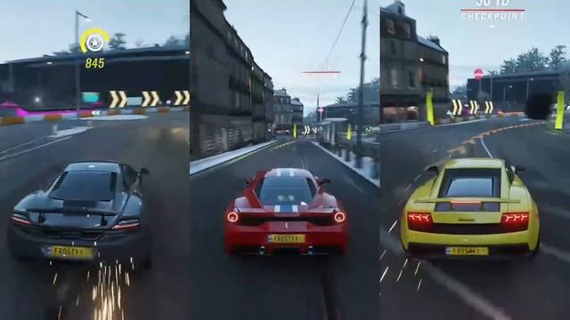 MP4-12C v 458S v Gallardo S.L. - Direct Comparison смотреть онлайн