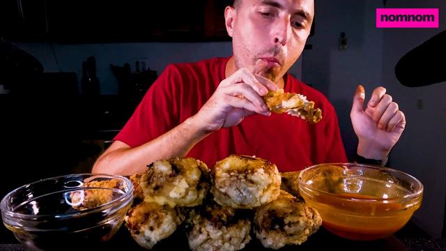 ASMR Eating Buttermilk Fried Chicken 먹방 ! смотреть онлайн
