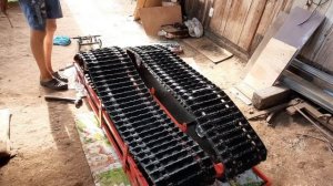 Рама двухгусеничного мотобуксировщика