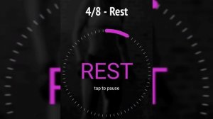ТАБАТА ТАЙМЕР С МУЗЫКОЙ/ 20 на 10/ 5 циклов.  TABATA TIMER