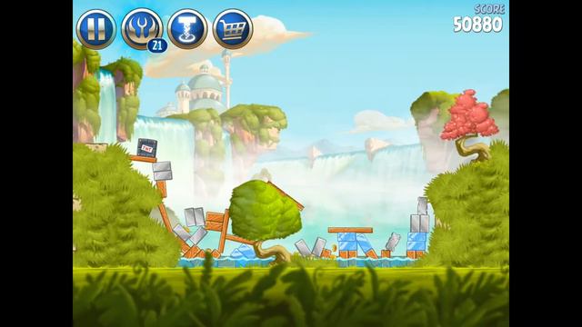 Angry birds star wars 2 naboo invasion bird side level P1 S1 three stars смотреть онлайн