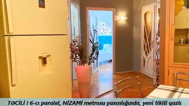 NİZAMİ METROSU yaxınlığında, 2 otaqlı SUPER təmirli mənzil satılır. 160.000 Azn (050)588-88-14 смотреть онлайн