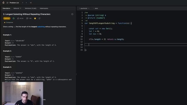 Longest Substring Without Repeating Characters - Blind75 #2 (En Español) смотреть онлайн