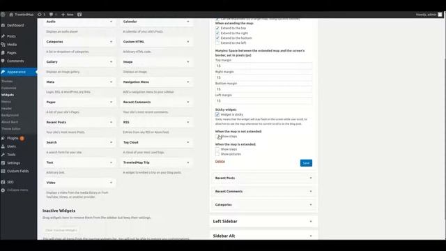TraveledMap Trip itinerary: Wordpress plugin configuration смотреть онлайн