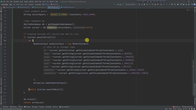 Contact App | Tutorial 4 | Read Data & Show In RecyclerView | SQLite | Java |Android App Developmen смотреть онлайн