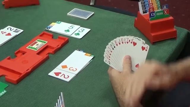 #35 Full Bridge game - bidding & card play explained - 5 Hearts смотреть онлайн