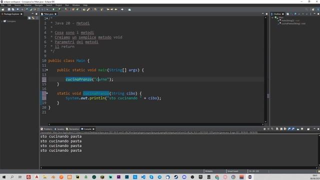 I Metodi in Java - JAVA TUTORIAL ITALIANO 20 смотреть онлайн