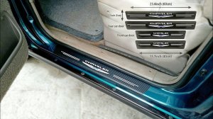 Защита порогов, плёнкой под карбон - обзор - отзыв -