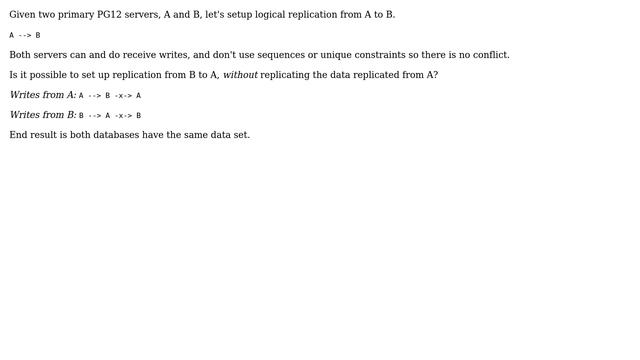 Databases: Stopping cascading logical replication смотреть онлайн