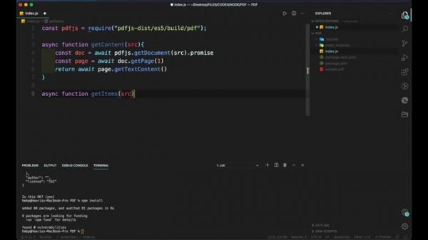 How to extract PDF Data from PDF File using PDF.js