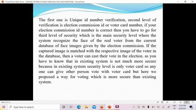 Smart Voting System Through Face Recognition ppt in English смотреть онлайн