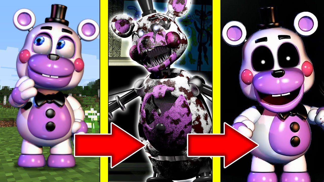 Как менялся ХЕЛПИ и его жизненный цикл в майнкрафт ! Эволюция HELPY FFPS FNAF9 MINECRAFT
