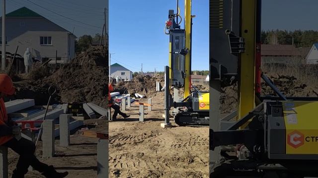 Борзовая заимка сваи под дом. Фундамент Барнаул цена. смотреть онлайн