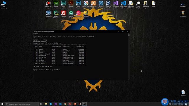Вывод строк с помощью оператора LIMIT в MySQL. смотреть онлайн