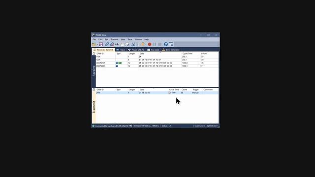 PCAN-View 5: Transmitting CAN And CAN FD Messages