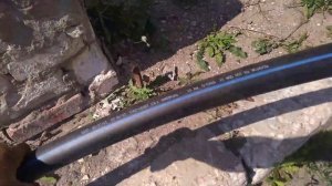 Выравнивание трубы ПНД на солнце.