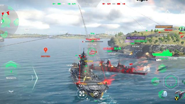 JS Yamato Aegis - The monster still have power to handle tough situation #modernwarships смотреть онлайн