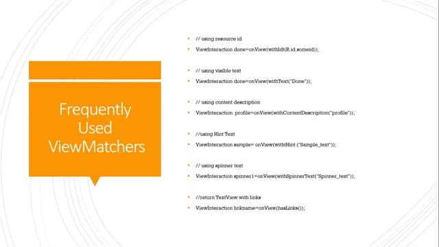 ViewMatchers Espresso смотреть онлайн