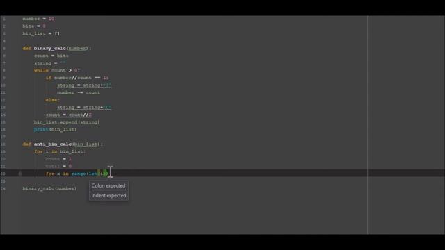 Creating a binary and anti binary calculator - python 3.6 смотреть онлайн