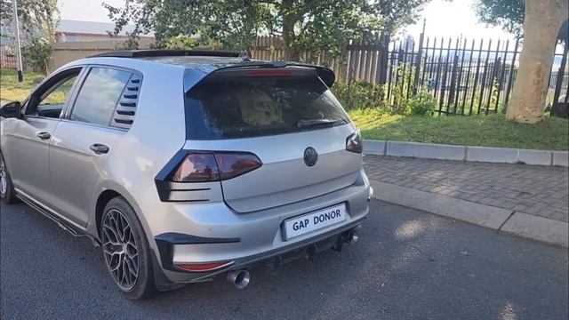 VW Golf 7 1.4l TSi Downpipe Exhaust Sound With Pops And Bangs
